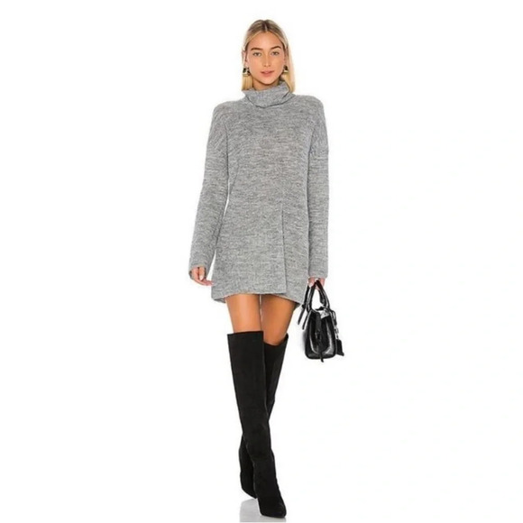 NWT L’Academie Sable Sweater Dress in Gray Size S - Picture 1 of 6